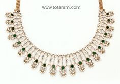 18 karat rose & white gold polish diamond necklace with color stones

introducing our exquisite 18 karat rose & white gold polish diamond necklace with color stones, a stunning piece of jewelry that exudes elegance and sophistication. this necklace is expertly crafted in india by totaram jewelers, renowned for their exceptional craftsmanship and attention to detail.
  
  made with 18 karat gold, this necklace is a true testament to luxury and quality. the total gross gold weight of 49. Diamond Choker Necklace, 22k Gold Jewelry, Vvs Diamond, Diamond Choker, Color Stones, Gold Jewelry Indian, Gold Polish, Online Jewelry Store, Indian Jewelry