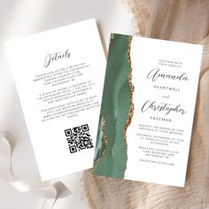 Budget Sage Green Gold Agate QR Code Wedding | Zazzle Sage Green Watercolor, Wedding Zazzle, Qr Code Wedding, Elegant Modern Wedding, Modern Wedding Invitation, Sage Green Wedding, Wedding Theme Colors