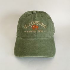 100 % Cotton.  One size fits most with an adjustable buckle strap closure. Adult / Unisex Thick ,Soft , and light material. Very nice quality built hats with quality embroidery work. Mens Cottagecore, Earthy Fashion, Camping Hat, Mountain Hat, Ricky Bobby, Best Caps, Summer Cap, Embroidered Cap, Clothing Pieces