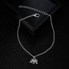 New Elephant Ankle Bracelet ~Choose from Stainless steel anklet chain or Silver plated anklet chain ~Anklet measures available in 9 inch, 10 inch, or 11 inch length plus has a 1 inch extender ~Elephant charm measures 1/2 inch wide ☆ Ships within 24 hours of purchase Monday-Saturday Adjustable Alloy Anklet As Gift, Adjustable Alloy Anklets For Gift, Adjustable Metal Anklets Nickel Free, Adjustable Metal Nickel-free Anklets, Silver Alloy Anklet As Gift, Adjustable Metal Dangle Anklets, Metal Dangle Anklets As Gift, Adjustable Dangle Anklets With Chain, Casual Silver Anklets For Gifting