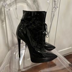 Patent Leather Like New Dust Bag Saint Laurent Boots, Yves Saint Laurent Shoes, Saint Laurent Shoes, Patent Leather, Yves Saint Laurent, Bootie Boots, Saint Laurent, Ankle Boots, Dust Bag