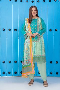 Bonanza Satrangi Asr223p22 Green Eid Prints 2022 Multicolor Printed Unstitched Suit For Summer, Summer Multicolor Printed Unstitched Suit, Festive Green Unstitched Suit With Digital Print, Unstitched Blue Lawn Suit With All Over Print, Summer Unstitched Suit With Printed Motifs, Patterned Digital Prints For Eid, Eid Green Lawn Suit With Digital Print, Unstitched Multicolor Suit For Spring, Green Digital Print Lawn Suit For Eid