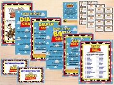 this is an image of printable baby shower game