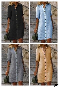 Bjux - Mini Cotton Dress with Buttons Elegant Summer Dress, Elegant Summer Dresses, Dress With Buttons, Today Only, Keep Your Cool, Last Chance, Cotton Dress, Summer Wardrobe, Hot Summer