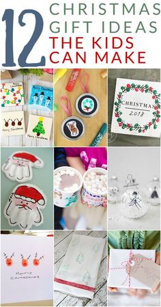 twelve christmas crafts for kids to make