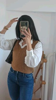 Casual College Outfits, Winter Fashion Outfits Casual, Everyday Fashion Outfits, Casual Day Outfits, Elegante Casual, Quick Outfits, Classy Work Outfits, Foto Art, Stylish Work Outfits