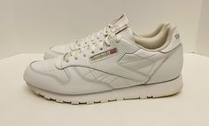 Reebok Classic Leather White Light Grey Mens Running Trainers Shoes 9771 Sz 15. No original box. Condition is preowned. Please see all pictures before purchase. Thank you. Reebok Classic Leather, Running Trainers, Reebok Classic, Classic Leather, Shoes Trainers, White Light, Athletic Shoes, Light Grey, Shoes Sneakers