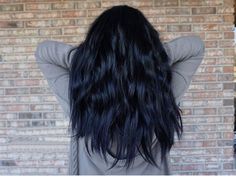 Navy Blue Hair, Navy Hair, Hair Tint, Black Ponytail Hairstyles, Artistic Hair, Cool Hair Color, Looks Style