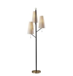 Daniel Floor Lamp: Available Online at City Home PDX Antique Brass Floor Lamp, Tree Floor Lamp, Brass Bed, Stainless Steel Cleaning, Brass Floor Lamp, Black Floor Lamp, Arc Floor Lamps, Brass Accents, Pull Chain