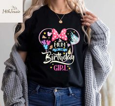 Disney World Birthday Shirt, Disney T Shirt Ideas, Disneyland Treats, Disney Birthday Shirt, Disney Birthday, Group Shirts, Birthday Shirt, Birthday Girl, Birthday Shirts