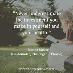 Health is a powerful thing, without it being in order, life can be a drain, and not to mention shorter than it already is! That's why it's so important to "never underestimate the investment you make in yourself and your health." - Joanne Moore Health Investment, Healing Quotes Health, Chiropractic Benefits, Metabolic Balance, Nutrition Club, Ways To Stay Healthy