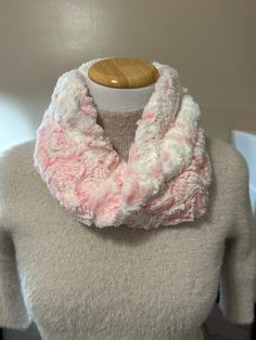 "Handmade Infinity Scarves for sale.  Fabric is 100% polyester from Shannon Minky Fabrics.  Stand out and make a statement with your beautiful soft luxurious minky infinity scarf with gorgeous undertones that matches any outfit.  These are made to fit comfortably around your neck to keep you nice and warm. They measure approximately 18\" - 18 1/2\" around. You have to have one to know how good and soft it feels. Minky will be your new addiction! These make beautiful gifts for anyone on any occas One Size Soft Knit Infinity Scarf, One-size Knit Infinity Scarf, Warm Infinity Scarf For Cold Weather, One Size, Cozy One-size Knit Infinity Scarf, Casual Multicolor One-size Infinity Scarf, Gifts For Anyone, Infinity Scarves, Your Beautiful, Beautiful Gifts