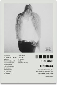 a poster with the words future hindrx on it