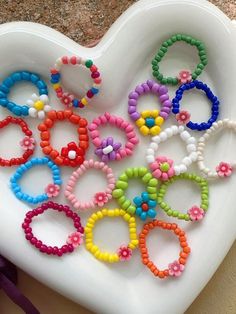 Multicolor  Collar  ABS   Embellished   Women Fashion Jewelry Beads Flower Ring, Seed Beads Flower, Design Seed, Bracelet Business, Bead Rings, Homemade Bracelets, Seed Bead Flowers, Beads Accessories, Abs Women