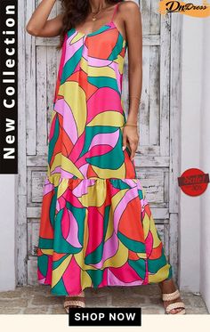 Multicolor Geometric Colorblock V Neck Tiered Maxi Dress Multicolor Patchwork A-line Maxi Dress, Trendy Multicolor A-line Dress, Multicolor Color Block Midi Dress For Spring, Trendy Multicolor Maxi Dress, Spring Multicolor Color Block Midi Dress, Multicolor Color Block Midi Dress For The Beach, Chic Multicolor Spliced Dress, Multicolor Patchwork Maxi Dress For Summer, Chic Multicolor Color Block Midi Dress