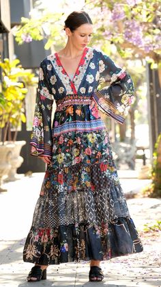 Johnny Was Gypsy Dress Best Dress Websites, Joyfolie Dress, Johnny Was Clothing, Designer Formal Dresses, Diwali Outfits, Hollywood Dress, Boho Beautiful, Bohemian Style Clothing, Designer Bridesmaid Dresses