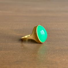 Refreshing green hues beam out from this splendid chrysoprase from Marlboro, Australia. 18k yellow gold Chrysoprase, 10.1ct, 12mm x 16mm (7/16" x 5/8") Cast Rings, Newport Ri, Green Hues, Gift Card Shop, Bracelet Gift, Ring Necklace, Newport, New Shop, Jewelry Care