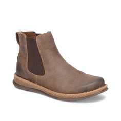 Born-Brody Chelsea Boot Experience timeless elegance with exceptional comfort in every step wearing the Born Brody Chelsea boot. Hand-finished distressed leather upper enhances the rustic charm and durability of this pull-on boot. The plush suede-covered footbed with extra foam padding offers superior comfort while the high-traction rubber sole lets you move confidently. Pull On Boots, Distressed Leather, Boot Shop, Leather Fabric, Rustic Charm, Chelsea Boots, Timeless Elegance, Chelsea, Leather Upper