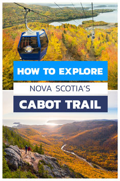 two pictures with the words how to explore in north carolina's cabot trail