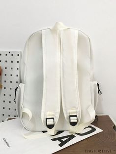 BagForLove - White Functional Backpack with Sleek Drawstring Design Product Description Color White Composition 100% Polyamide Bag Size Medium Pattern Type Plain Material Polyamide Type Classic Backpack Size Chart INCH CM Bag Height Bag Width Bag Length 17.7 inch 6.3 inch 12.6 inch Bag Height Bag Width Bag Length 45 cm 16 cm 32 cm Details Pictures Similar Products h2 { text-align: center; } /* æ¢è¡ */ li{ white-space: normal; word-break: break-all; word-wrap: break-word; } .red-box { width: 100%; display: flex; flex-direction: row; flex-wrap: wrap; justify-content: center; } .red-box > div { width: 190px; height: 250px; margin: 10px; } .red-box > div > a > img { width: 190px; height: 250px; } .size-box { width: 100%; margin: auto; white-space: nowrap; } .table { border-collapse: collapse Trendy White School Backpack, Trendy White Backpack With Adjustable Strap, White Nylon Backpack For School, White Nylon School Backpack, Trendy White Nylon Backpack, Casual White Student Backpack, Trendy White Standard Backpack, White Casual School Bag, Casual White School Backpack