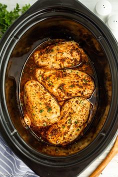 Crock Pot Chicken Breast - Easy Chicken Breasts In Crock pot Crockpot Chicken Breasts, Slow Cooker Chicken Breasts, Slow Cooker Chicken Breast, Chicken Breast Slow Cooker, Chicken Breasts Recipe, Chicken Breast Crockpot Recipes, Crockpot Chicken Breast, Chicken Crockpot Recipes Easy, Perfect Chicken