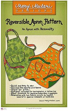 an apron pattern for reversible aprons