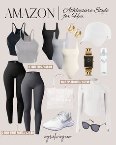 Woman Athletic Outfits, Women Gym Outfits Athletic Wear, Women’s Athletic Wear, Amazon Shorts Women, Work Out Outfits Women Athletic Wear, Running Essentials For Women, Workout Outfits Women Athletic Wear, Cute Workout Outfits For Women, Amazon Gym Clothes