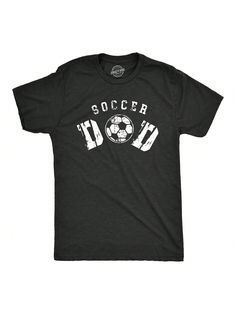 This Dad LOVES soccerMens Soccer Dad T Shirt Funny Cool Fathers Day Gift Soccer Ball Graphic Tee For Guys Heather Black Casual   Composite Fabric   Medium Stretch  Men Clothing, size features are:Bust: ,Length: ,Sleeve Length: Funny Gamer Shirt, Elastic Jeans, Long Sleeve Denim Jacket, Cool Fathers Day Gifts, Girls Fall Outfits, Mens Soccer, Sporty Casual, Gaming Shirt, Funny Fathers Day