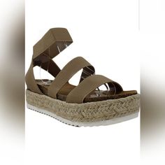 Synthetic Synthetic Brand: Soda Style: Materials: Upper / Outsole Toe Style Casual Ankle-high Wedge Sandals For Summer, Ankle-high Synthetic Sandals For Spring, Trendy Espadrille Sandals With Ankle Strap, Trendy Ankle Strap Espadrille Sandals, Casual Ankle-high Summer Sandals, Casual Ankle-high Sandals For Summer, Ankle-high Synthetic Sandals With Cushioned Footbed, Synthetic Espadrilles With Cushioned Footbed And Ankle Strap, Synthetic Ankle Strap Espadrilles With Cushioned Footbed