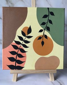 boho, plant, painting, art, acrylic painting, acrylic, paint, art, artist, canvas painting, painting ideas, painting techniques, boho art Boho Art Canvas Painting, Canvas Boho Painting, Painting Ideas Boho, Large Canvas Painting Ideas Easy, Painting Motivation, Cute Easy Paintings