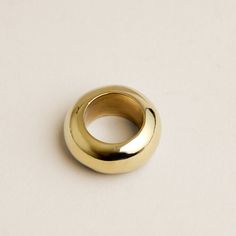 Big Bubble Ring Everyday Brass Rings With Polished Finish, Modern Brass Ring With Polished Finish, Everyday Brass Rings, Modern Brass Rings With Polished Finish, Brass Rings For Formal Occasions, Formal Brass Rings, Modern Wide Band Round Metal Ring, Classic Brass Dome Ring For Anniversary, Modern Wide Band Metal Ring