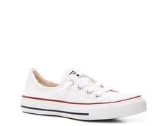 Converse Chuck Taylor All Star Shoreline Slip-On Sneaker - Women's | DSW Shoreline Converse, White Chuck Taylors, White Chucks, Sneakers Fashion Outfits, Shoes Design, White Converse, Footwear Design Women, Crazy Shoes, Converse Chuck Taylor All Star