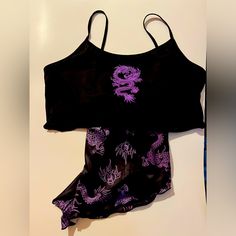 New Never Worn Good Quality Fitted Purple Sleepwear For Summer, Ladybug Redesign, Blue Lounge, Juicy Couture Charms, Drop Shoulder Tee, Linen Skirt, Plus Size Top, Distressed Black Jeans, Green Satin