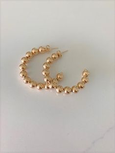 5MM Bead Hoop Earrings  hoops  gold hoops  hoop earrings  image 2 Earrings Small Hoop, Bead Hoop Earrings, Silver Circle Earrings, Earrings Gold Hoop, Simple Hoop Earrings, Small Gold Hoops, Tiny Hoop Earrings, Hammered Hoop Earrings, Earrings Hoops