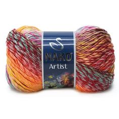 the yarn is multicolored and ready to be used