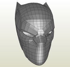 an image of a batman mask made out of 3ds on a white background,