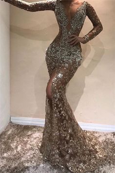 Still not know where to get your custom made prom dresses online? Ballbella offer you Gorgeous Mermaid Long Sleevess Open Back Sequins Prom Dresses at factory price, fast delivery worldwide. Sequin Prom Dress, Wedding Outfits, Mermaid Fashion, Mermaid Prom Dresses, Long Prom Dress, Lace Applique, Dress Backs, Evening Gown, Mermaid Formal Dress