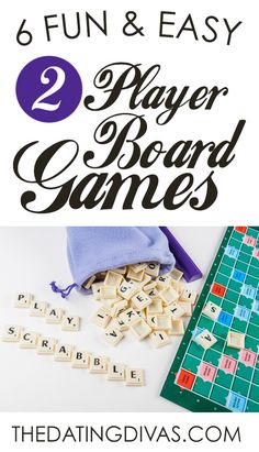 the word board game is fun and easy for kids to play with it's letters