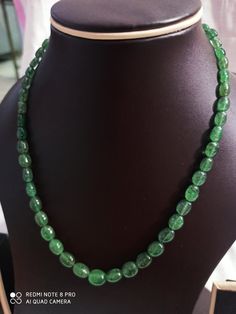 18,16,20'' AAA Natural Green Strawberry Quartz Fine Quality Smooth Oval Beads 4X5- 8X10MM Gemstone adjustable cord Necklace Stone :Natural Green Strawberry Quartz Shape :- Oval 1. Weight :- 111 carat - 18 inch, - Size - 4x5- 6x8mm 2. Weight :- 133 carat - 16 inch, - Size - 5x7- 8x10mm 3. Weight :- 88 carat - 20 inch, - Size - 4x5- 5x7mm Purity :- 100% Natural Gemstone Polish :- Handmade Quality - AAA color - green makes a great gift for your loved ones. It is known as the 'love stone' as the mes Adjustable Oval Jewelry With Faceted Beads, Oval Emerald Gemstone Beads Necklace Gift, Adjustable Oval Beaded Necklace, Adjustable Gemstone Necklace With Oval Beads, Adjustable Oval Beads Gemstone Necklace, Adjustable Necklace With Gemstone Oval Beads, Adjustable Oval Necklace With Natural Stones, Adjustable Oval Necklace With Gemstone Beads, Oval Gemstone Beads Necklace Perfect For Gifts