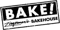 the bake logo is shown in black and white