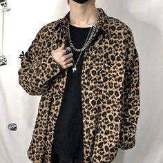 46209302266096|46209302298864|46209302331632 Printed Shirts Men, Leopard Print Shirt, Winter Jeans, Blazer Shirt, Hot Jeans, Blazer With Jeans, Button Up Blouse, Hip Hop Fashion, Jacket Sale