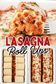 lasagna roll ups are an easy and delicious appetizer that everyone will love