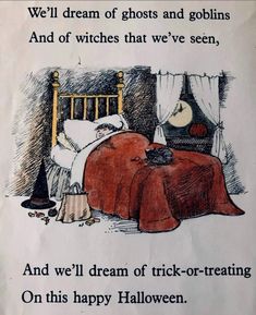 a sign with an image of a bed and a witch's hat on it