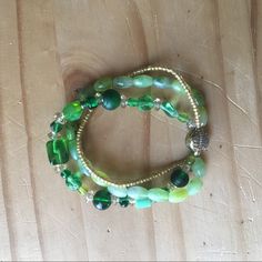 Modeled On A Wrist That Is 6” In Circumference Handmade With Love And Repurposed Vintage Beads And Jewelry Parts. Beads Bracelet Design, Repurposed Vintage, Vintage Beads, Handmade Glass Beads, Bracelet Design, Stretchy Bracelets, Beads Bracelet, Handmade With Love, Jewelry Handmade