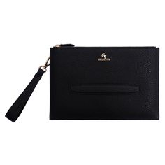 "This clutch bag combines the timeless elegance of black leather with exquisite golden details, making it a versatile accessory suitable for various occasions. 🏷️ DETAILS: * Made of 100% Genuine Leather * Handmade with Unique Design * Material: Genuine leather * Color: Black * Metal: Stainless steel - Gold plated * Delivered in Presentation Box * Size: 28 x 18 cm 💼 Organized Elegance: Keep your essentials organized and within reach. The clutch's thoughtfully designed compartments make it easy to access what you need, when you need it. 🎁 The Perfect Gift: Whether it's a birthday celebration or a special occasion, this clutch is a sophisticated and thoughtful gift that adds a touch of luxury to everyday life. 🌟 Elevate Your Style: Carry your essentials in sophistication and confidence. O Luxury Black Pouch With Zipper Closure, Black Pouch With Coin Pocket For Daily Use, Luxury Black Wallets For Daily Use, Luxury Coin Purse With Zipper For Daily Use, Black Clutch Pouch For Business, Modern Black Clutch With Zipper Closure, Leather Pouch With Card Slots For Formal Occasions, Black Rectangular Pouch For Business, Formal Leather Pouch With Card Slots