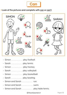 the worksheet for children to learn how to play sports with their own hands