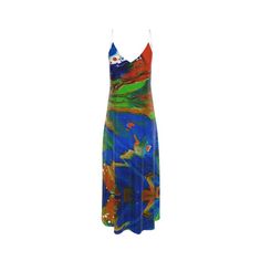 Frelisa Fabulous uses bold and energetic colors in her paint-pour artwork and then incorporates the artwork onto a Slip Dress. Our artistic designs and materials will transform a woman into a priceless walking gem for any evening or cocktail occasion. All eyes will be on her. The three fabric choices are exemplary; the pure silk satin gives a silky and sensual feel. Butterfly Smooth Crêpe is excellent if a woman wants a lightweight, floaty dress. Lustrous Seduction Poly Satin would be considered Floaty Dress, All Eyes, List Style, Blue Water, All About Eyes, Second Skin, Xl Dress, Dresses Xs, Silk Satin