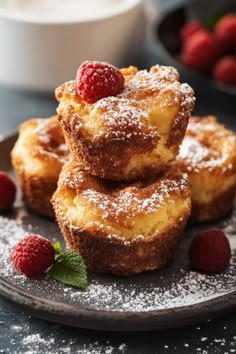 French Toast Muffins French Toast Mini Muffins, French Toast Appetizer, Cute Brunch Ideas Food, Breakfast Recipes With Blueberries, Easy Popovers In Muffin Tin, German Brunch Ideas, Breakfast Ideas Pastry, Breakfast Bakery Recipes, Easy Make Ahead Christmas Breakfast