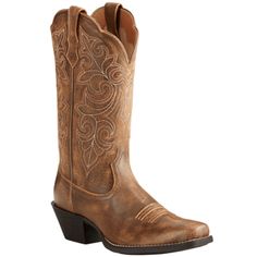 ARIAT INTERNATIONAL, INC. Boots Ariat Women's Round Up Vintage Bomber Square Toe Western Boots 10021620 Cowgirl Boots Square Toe, Cowgirl Boots Wedding, Classic Black Boots, Country Shoes, Square Toe Western Boots, Leather Cowgirl Boots, Boots Store, Wedding Boots, Boots Square Toe