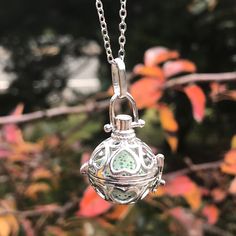 A Mint Green Piece Of Lava Is Held Inside This Very Pretty Diffuser Locket. Place A Couple Of Drops Of Your Favorite Essential Oil To Help Maintain Your Mood, Be It Lavender For Stress Relief/Relaxation Or Lemon Oil For Zesty Energy. The Possibilities Are Endless. Metal Is High Quality Rhodium Plated And Is Lead And Nickel Free. The Chain Is 18 Inches With A 2 And A Half Inch Extender. Bundle Your Picks For Extra Savings!!! Other Listings: Larimar Sterling Silver Gemstone Earrings Necklace Essential Oil Necklace, Essential Oil Necklaces, Oil Diffuser Necklace, Essential Oil Necklace Diffuser, Lemon Oil, Diffuser Necklace, Oil Diffuser, Earring Necklace, Gemstone Earrings